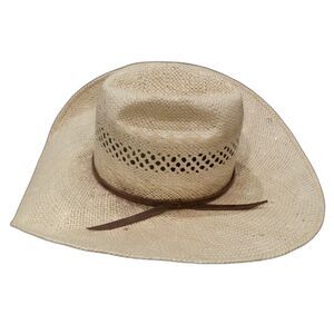 Twister Hats Twisted Weave Western Straw Hat Size Unknown READ